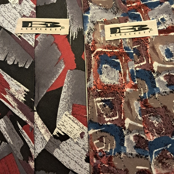 Vintage Elegant 100% Silk Men's Ties Set - Picture 9 of 14